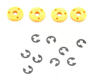  Losi Shock Pistons #55 (Orange) (4) LOSA5047