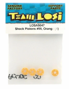  Losi Shock Pistons #55 (Orange) (4) LOSA5047