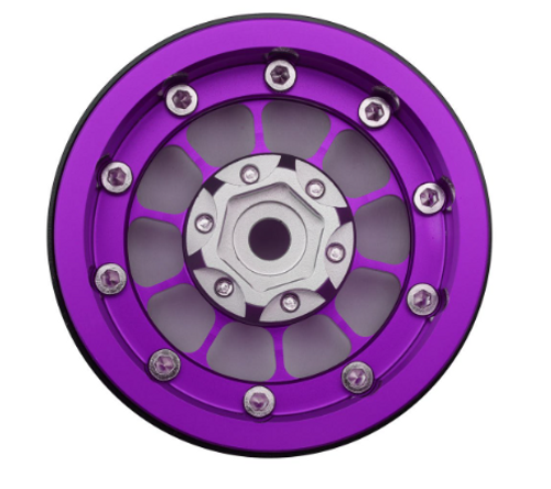 Treal Hobby Type A 1.9'' Spoked Beadlock Wheels (Purple) (2)  x0033dmqil