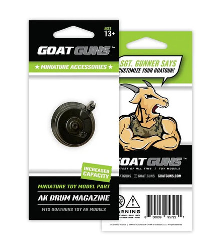 GoatGuns - Mini AK Drum Magazine, Fits AK47 Models GOAAK-DRUM