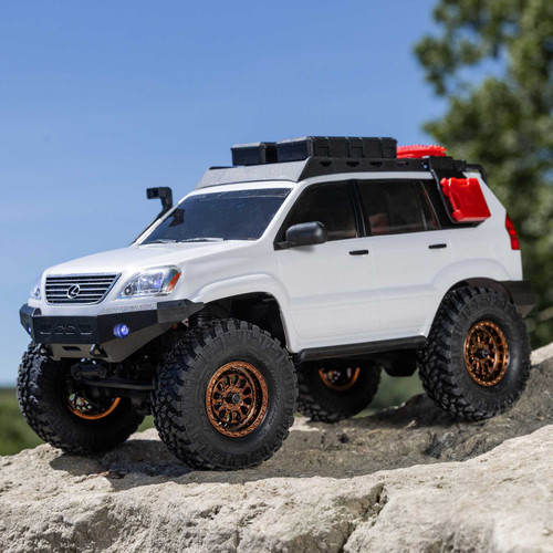 Axial 1/24 SCX24 Lexus GX 470 4X4 Rock Crawler RTR, White  AXI-1532T1 Axial 1/24 SCX24 Lexus GX 470 4X4 Rock Crawler RTR, White  AXI-1532T1