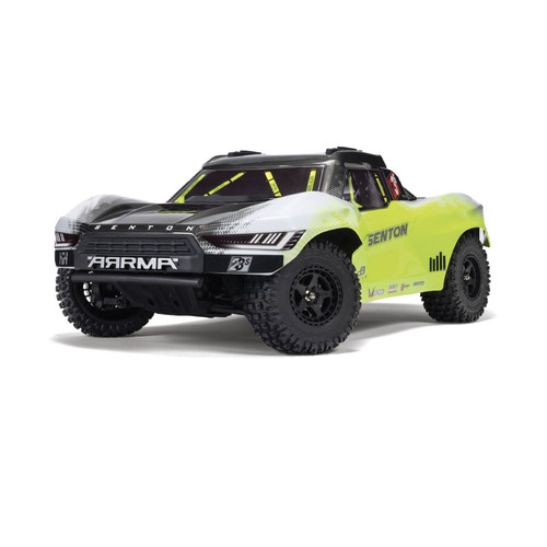 ARA4303V4T1 1/10 SENTON 223S BLX Brushless 4X4 Short Course Truck RTR with DSC, Yellow