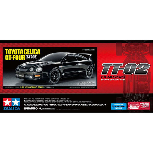Tamiya Toyota Celica GT-Four RC ST205 1/10 4WD Electric Touring Car Kit (TT-02)  TAM58743