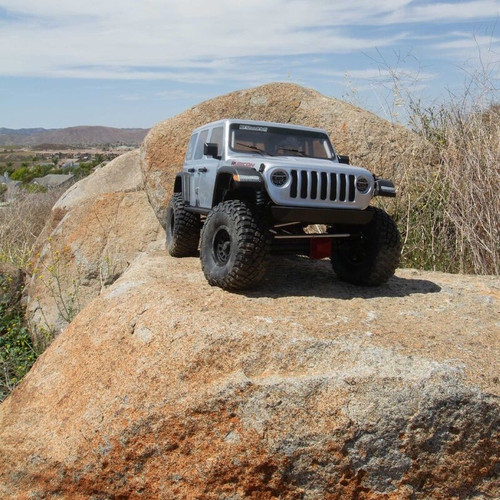 1/6 SCX6 Jeep JLU Wrangler 4X4 RTR Brushed Rock CrawlerSilver AXI05000T2