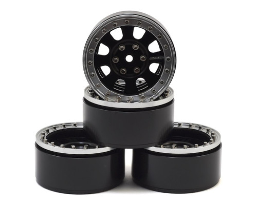 RC4WD Raceline Monster 1.9" Beadlock Wheels (Blk/Slv) (4)  RC4ZW0189