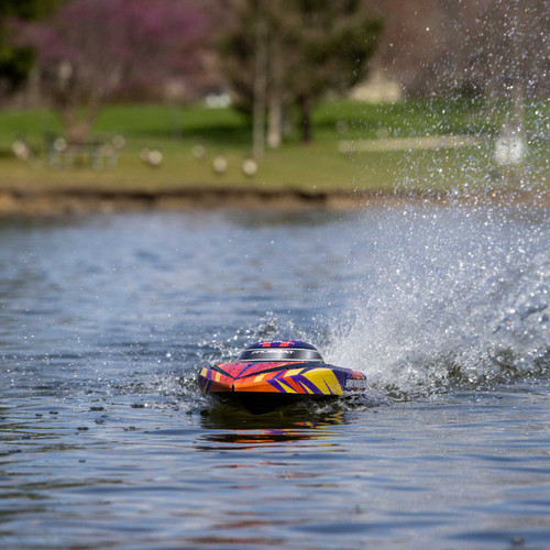 Sonicwake 24" Self-Righting Brushless Deep-V RTR (Battery & Charger Included), Red  PRB1992T1