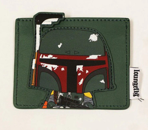 Loungefly Funko Star Wars Boba Fett Wallet Cardholder with Fett's Crest STWA0138 Loungefly Funko Star Wars Boba Fett Wallet Cardholder with Fett's Crest STWA0138
