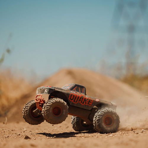 ARA3537T1 1/10 QUAKE 223S 2WD RTR Brushless Monster Truck, Red
