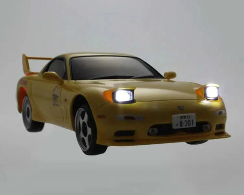 Kyosho First Mini-Z RWD ReadySet w/Initial D Mazda RX-7 FD3S Body (Yellow) w/2.4GHz Radio  66603L
