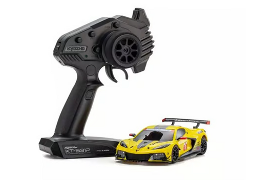 Kyosho MR-04 RWD Mini-Z Readyset w/Chevrolet Corvette C8.R Body (Yellow) w/KT-531P 2.4GHz Radio KYO32356Y
