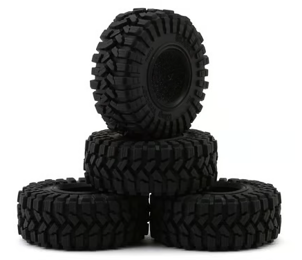 Injora 1.3" King Trekker Micro Rock Crawler Tires (4) (70mm OD) (S5) w/Foam Inserts YQT-1314