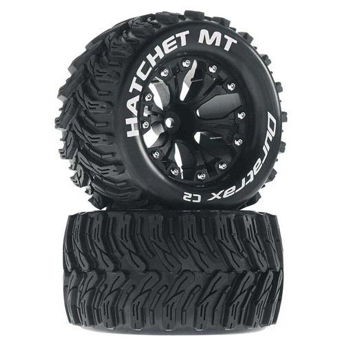 Hatchet MT 2.8" Mounted Offset Tires, Black (2) DTXC3528 Hatchet MT 2.8" Mounted Offset Tires, Black (2) DTXC3528