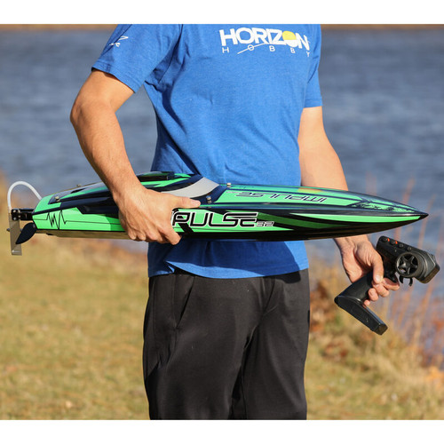 Impulse 32" Brushless Deep-V RTR with Smart, Black/Green PRB08037T1
