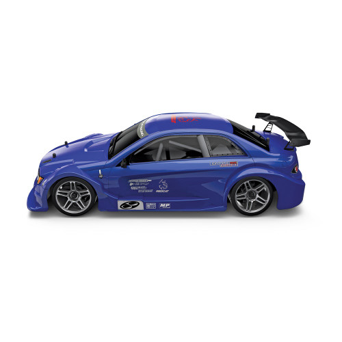 1/10 Scale Brushed Electric Drift Car - Includes: 2.4Ghz Radio, Battery, Charger, Ready to Run  BLUE