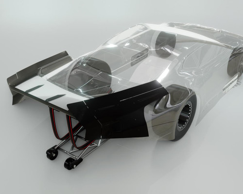 Bittydesign ZL21 Pro Drag Racing Wing Set (Clear)  BDYDG-ZL21W