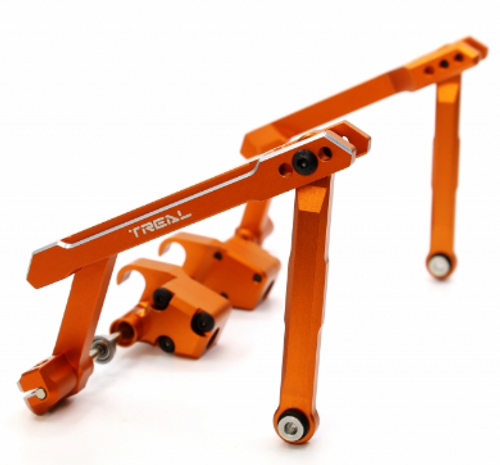 Treal Ryft Front Sway Bar Aluminum 7075 CNC Machined Torsional Linkage for 1/10 Axial RBX10 Ryft Orange