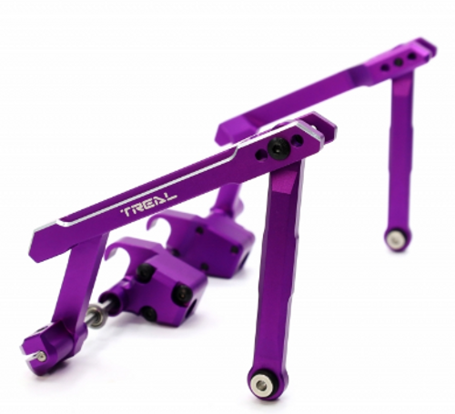 Treal Ryft Front Sway Bar Aluminum 7075 CNC Machined Torsional Linkage for 1/10 Axial RBX10 Ryft purple