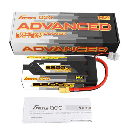 GEA68006S10E5  22.8V 6800mAh 6S 100C LiPo Battery: EC5 