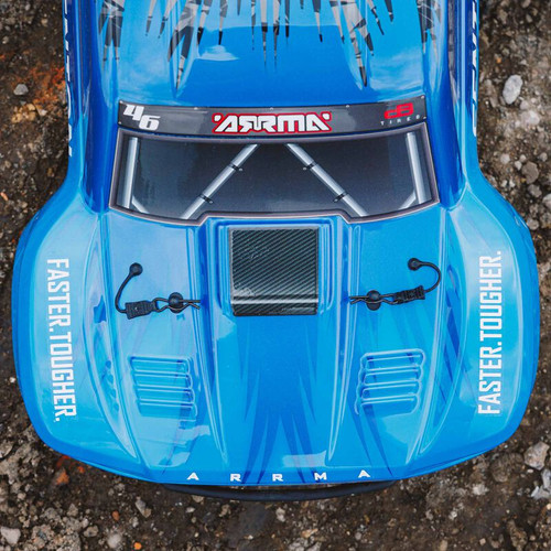 ARA4103V4T2 1/10 SENTON 4X2 BOOST MEGA 550 Brushed Short Course Truck RTR, Blue
