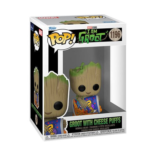 Pop! Vinyl Figure I Am Groot with Cheese Puffs