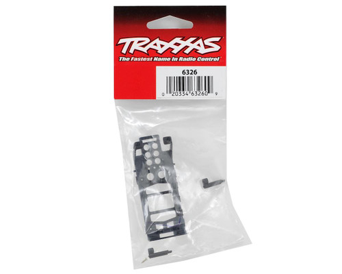 Main frame, battery holder (1)/ canopy mounting posts (2)/ screws (2) tra6326