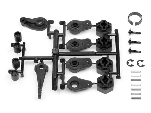 THROTTLE ARM/HEX WHEEL HUB SET hpi85622