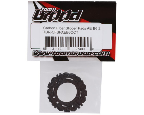  Team Brood B6.2/B74.2 19mm Carbon Fiber Octa-Slipper Pads (2) BRO-TBR-CFSPAEB6OCT