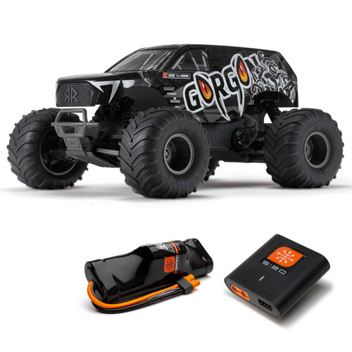 1/10 GORGON 4X2 MEGA 550 Brushed Monster Truck Ready-To-Assemble Kit with Battery & Charger  ARRMA   ARA3230SKT1 