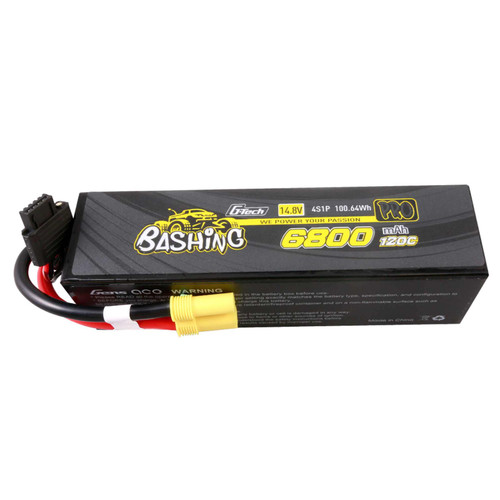  Gens Ace G-Tech 4S Bashing Series Hardcase LiPo Battery 120C (14.8V/6800mAh) w/EC5 Connector  GEA684S12E5GT
