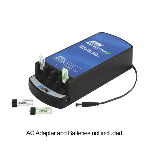 Celectra 4-Port 1S 3.7V 0.3A DC Li-Po Charger EFLC1004