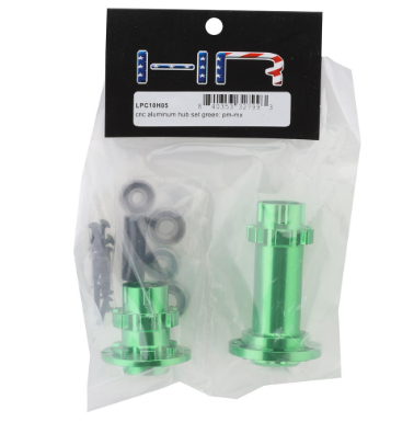 HRALPC10H05 CNC Aluminum Hub Set Green: Losi Promoto-MX