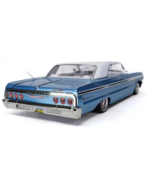 Redcat SixtyFour RC Car - 1:10 1964 Chevrolet Impala Hopping Lowrider Light Blue & White - Classic 64 Edition