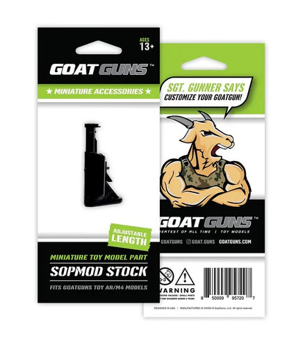 GoatGuns - Mini Sopmod Stock, Fits AR15 Models GOASOPMOD-STOCK