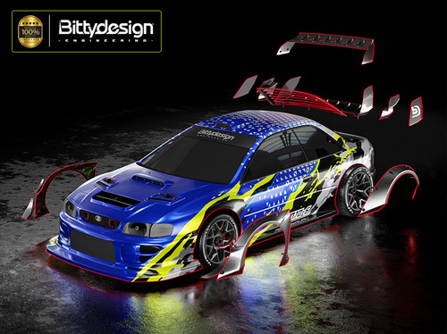  Bittydesign Arrma 1/7 Infraction/Limitless Kanjo-S Pre-Cut Body (Pre-Painted) (1.5mm) BDYAR7-KJS-PP