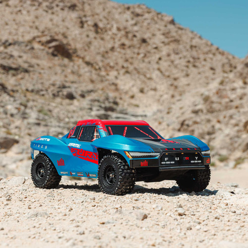 ARA3521T1 1/10 FURY 223S BLX Brushless 2WD Short Course Truck RTR with DSC, Blue