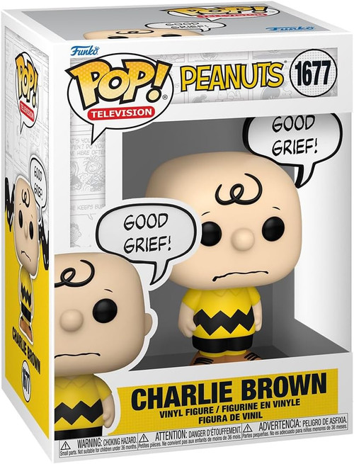 Pop! Funko Animation Peanuts Charlie Brown Good Grief Vinyl Figure