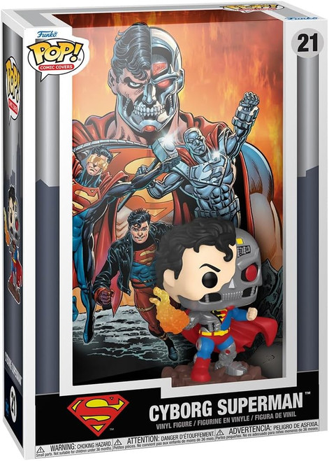 Pop! Funko Comic Cover: DC Cyborg Superman Figure
