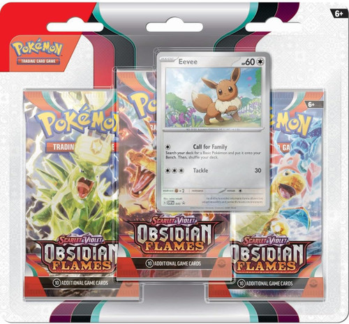 POKEMON TCG: Scarlet and Violet: Obsidian Flames: 3 Pack Booster Blister