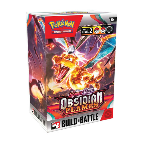 Pokemon Scarlet & Violet SV03 Obsidian Flames Build & Battle Box - 4 Packs