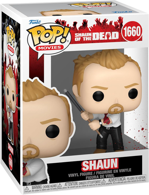 Pop! Funko Movies Shaun Of The Dead Shaun With Pool Cue Vinyl Figure
