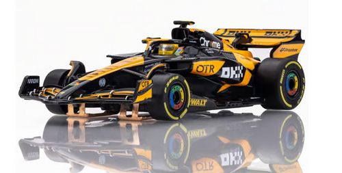 AFX McLaren MCL38 F1 #4 Australian Grand Prix 2024 HO Scale Slot Car (Orange/Black) (LWB) (Mega G+) AFX22103