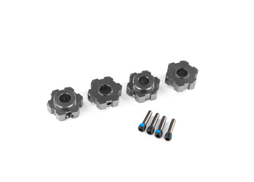 Traxxas 17 mm Gray Aluminum Hex Wheel Hubs (2) 8956-GRAY