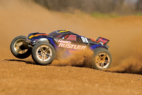 Traxxas Nitro Rustler w/TSM 44096-3 Blue
