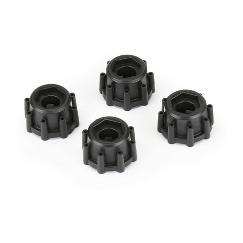 6345-00 8x32 to 17mm Hex Adapters for 8x32 3.8" Wheels (4) (ALT PRO634500)