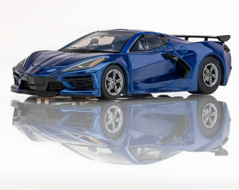 AFX Corvette C8 Riptide HO Slot Car (Blue) (LWB) (Mega G+)  AFX22094
