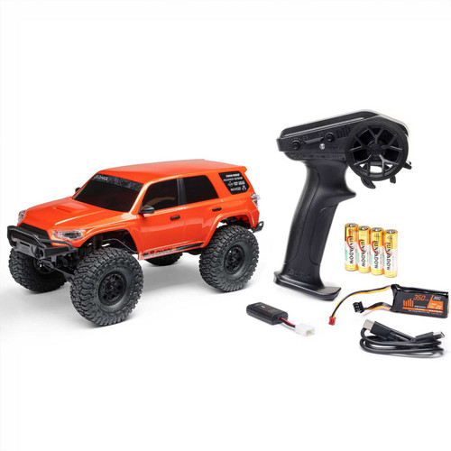 1/24 SCX24 Toyota 4Runner 4X4 RTR Brushed Rock Crawler (Battery & Charger Included), Orange AXI-2035T1