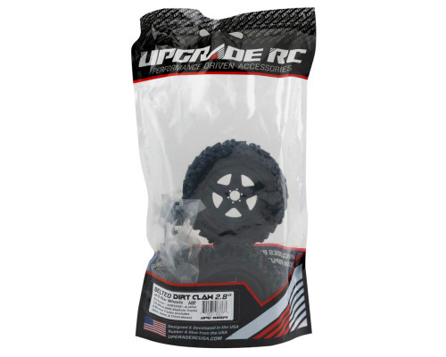  UpGrade RC Low-Pro BELTED Dirt Claw 2.8" Pre-Mounted All-Terrain Tires w/5-Star Wheels (2) (17mm/14mm/12mm Hex)  UPG-10004