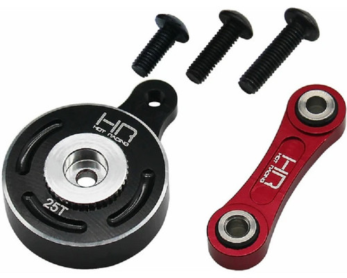 Hot Racing - Fixed Link 25T Steering Servo Saver, for Arrma 1/10 4WD 3S, 4S  ATF48SH25