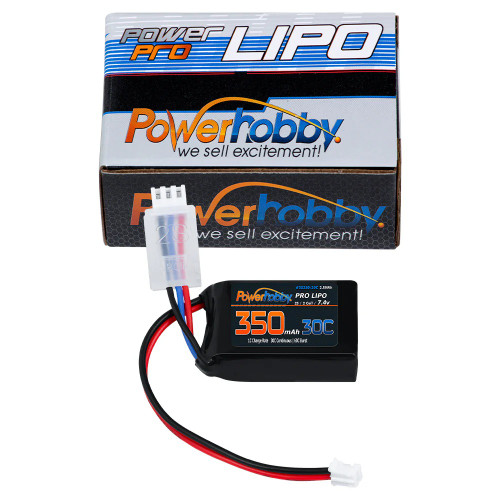 Powerhobby 7.4V 350mAh 2S 50C LiPo Battery w PH2.0 Plug Fits Losi Mico-B  PHB7001