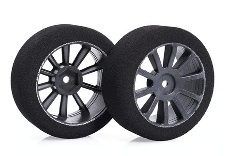 Matrix 26mm 1/10 Foam Front Tires (Air Carbon Rim) (2) (12mm Hex) (35 Shore)